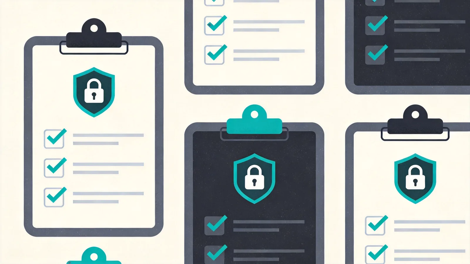 Illustration of a pre-launch technical checklist with HTTPS and crawl checks