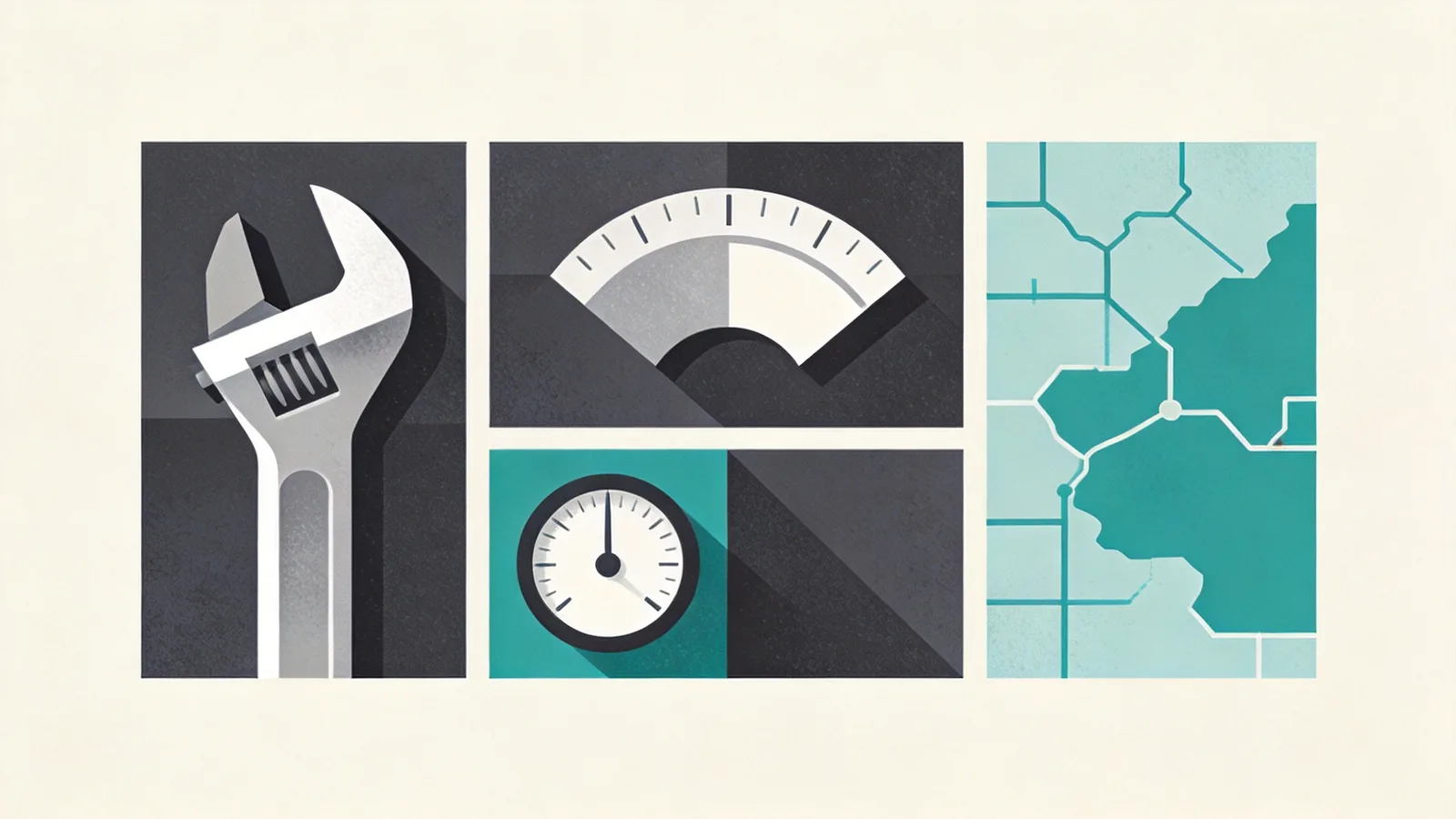 Abstract toolkit illustration representing free SEO checker tools